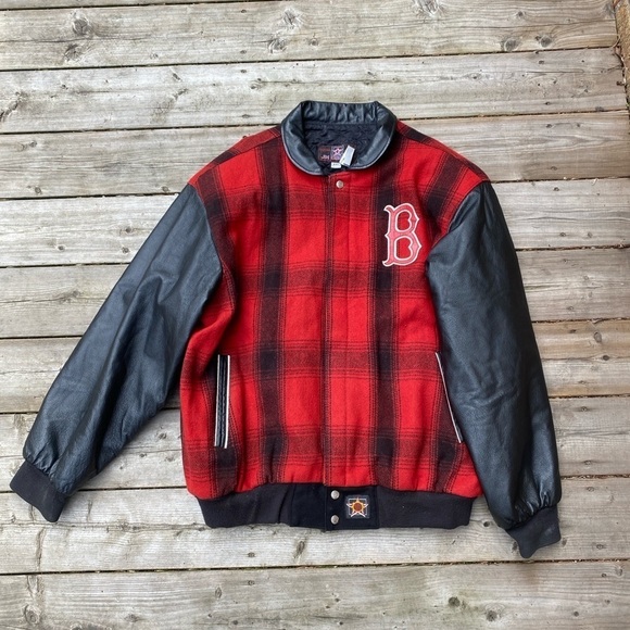 Vintage 90s Boston Red Sox Varsity Jacket MLB Merchandise JH Design XXL - Picture 3 of 15